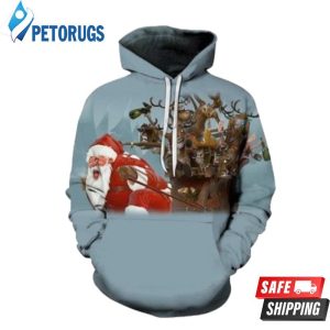 2020 Christmas Fashion And Pered Custom Christmas Very Hard Santa_S Pattern Graphic 3D Hoodie