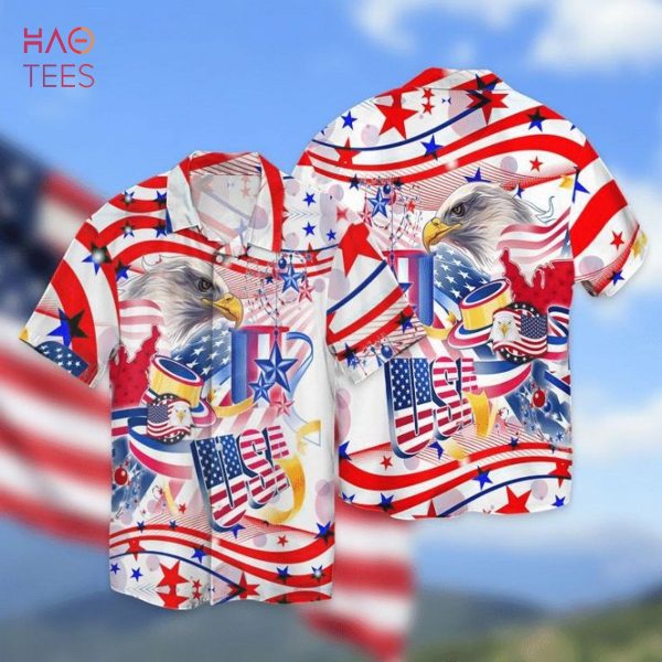 4th Of July Independence Day Eagle American Plag Usa Hawaiian Shirt