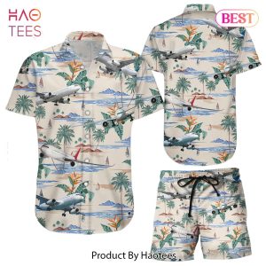 Airphan Hawaiian Shirt Tropical Beach Airplane Hawaii Shirt Beach Themed Gifts