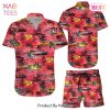 Airplane Hawaiian Shirt Vintage Airplan Red Tropical Hawaii Shirt Beach Vacation Themed Gifts