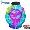 Alien Melt Pink Up 3D Hoodie