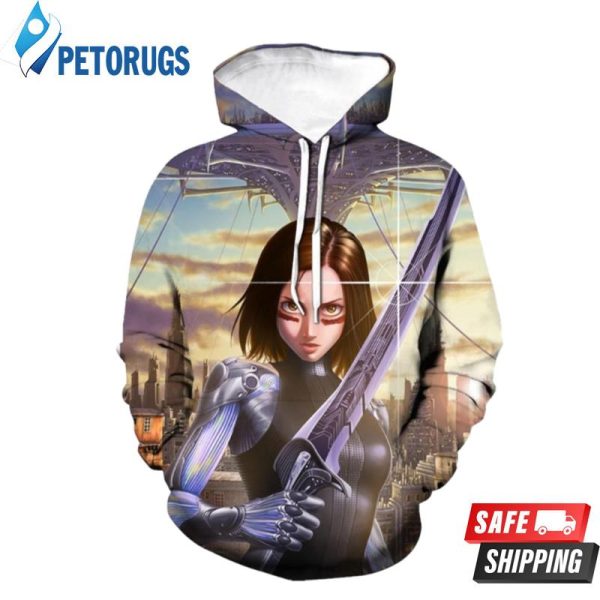 Alita Battle Angel Csos954 3D Hoodie