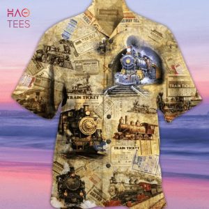 Amazing Train Locomotive Hawaiian Shirt