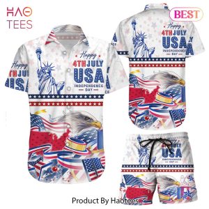 American Eagle Hawaiian Shirts Happy 4Th July Usa Independence Day Hawaii Shirt 4Th Of July Gift Ideas