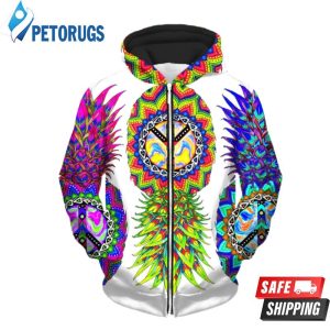 Ananas Trio Up 3D Hoodie