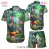 Animal Hawaiian Shirt Moose And Flamingo Colorful Hawaii Shirt Birthday Gifts For Animal Lovers