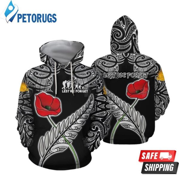 Anzac New Zealand 3D Hoodie