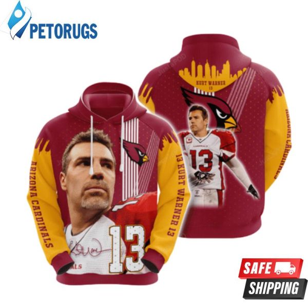 Arizona Cardinals Kurt Warner 3D Hoodie