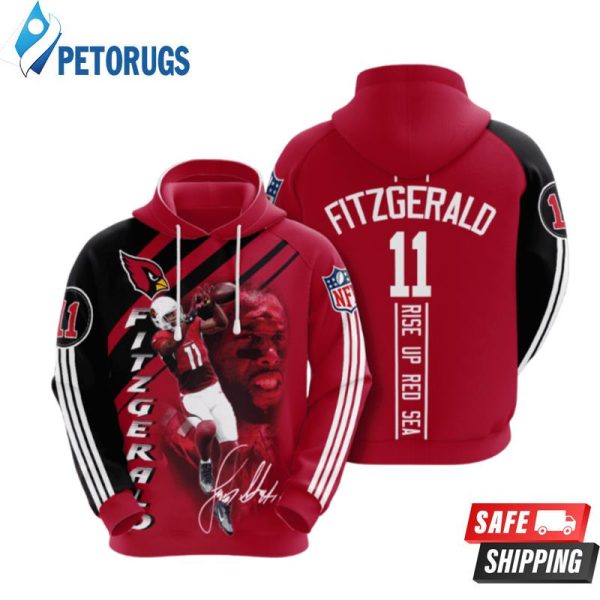 Arizona Cardinals Larry Fitzgerald 1 3D Hoodie