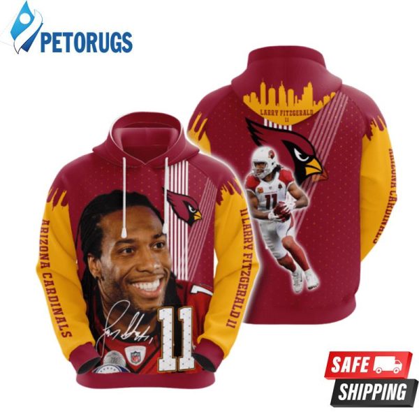 Arizona Cardinals Larry Fitzgerald 3D Hoodie