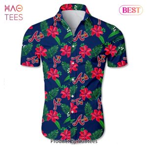 Atlanta Braves Hawaiian Shirt Tropical flower gift for fans