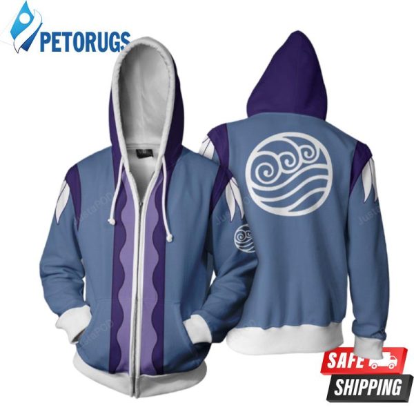 Avatar The Last Airbender Katara Cosplay 3D Hoodie