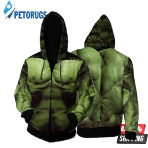 Avengers 4 Endgame Hulk Cosplay Anime 3D Hoodie