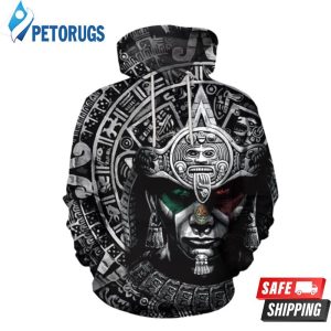 Aztec Warrior Mexican 3D Hoodie