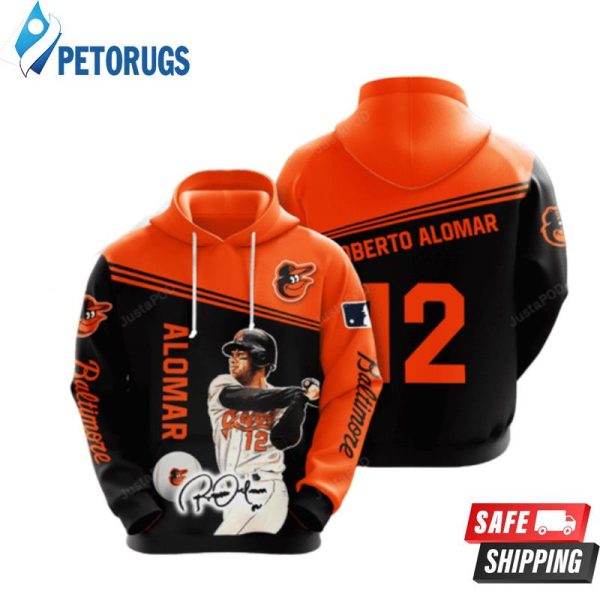 Baltimore Orioles Roberto Alomar 1 3D Hoodie