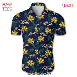 Baltimore Ravens Hawaiian Shirt Tropical Flower summer