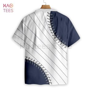 Baseball Lover Navy Blue Hawaiian Shirt