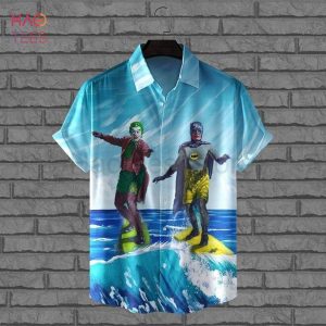 Batman And Joker Print Hawaiian Shirt