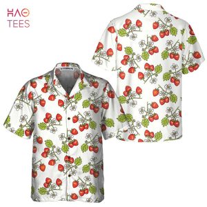 Beautiful Strawberry Seamless Pattern Hawaiian Shirt