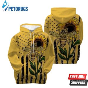 Bee Sunflower 3D Hoodie