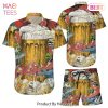 Beer Hawaiian Shirt Beer Cup In Ocean Red Blue Hawaiian Aloha Hawaii Shirt Hawaii Themed Gifts