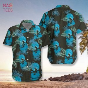 Bigfoot Tropical Blue Moon Bigfoot Hawaiian Shirt