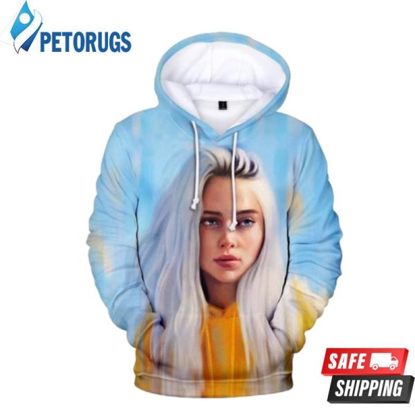 Billie Eilish And Pered Custom Billie Eilish Graphic 3D Hoodie