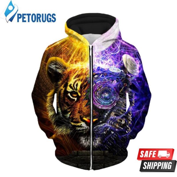 Bionic Tiger Up 3D Hoodie