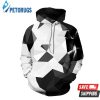 Black And White Polyhedron 3D Hoodie