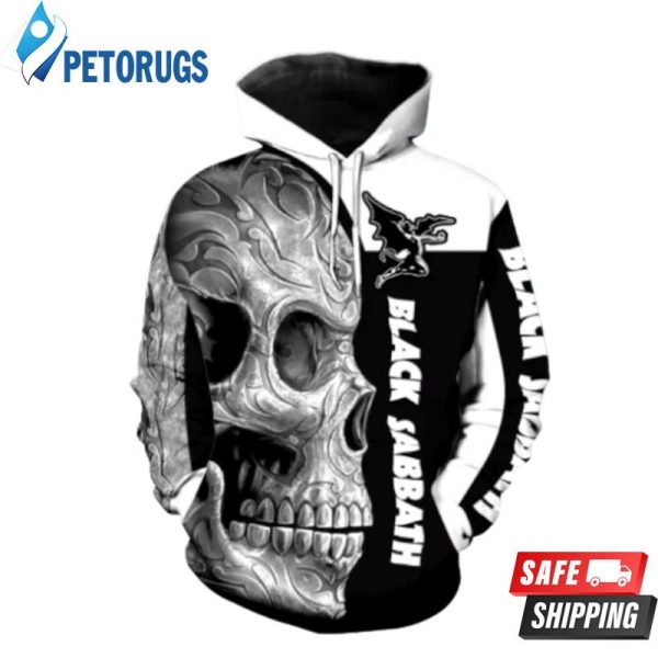 Black Sabbath Rock Band Skull 3D Hoodie