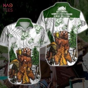 Boho Go Camping Worst Case Scenarid A Bear Kills You Hawaiian Shirt