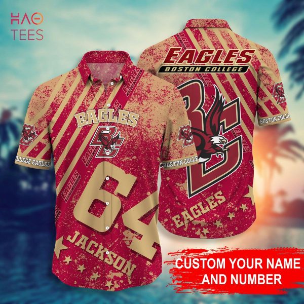 Boston College Eagles Personalized Hawaiian Shirt