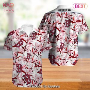 Boston Red Sox Hawaiian Shirt flower summer gift for fans