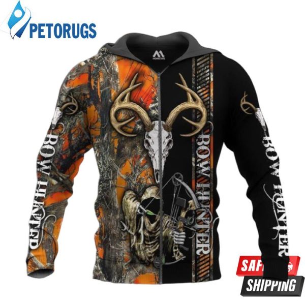 Bow Hunter And Pered Custom Bow Hunter Graphic 3D Hoodie