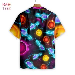 Bowling Space Color Hawaiian Shirt