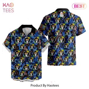 Brook Symbol Hawaiian Shirts Custom Anime Merch Clothes for Men Women