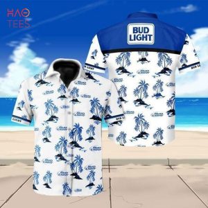 Bud Light Beer Floral Hawaiian Shirt