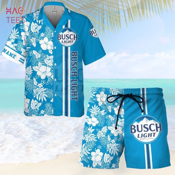 Busch Light All Over Print 3D Combo Hawaiian Shirts & Beach Shorts