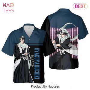 Byakuya Kuchiki Hawaiian Shirt Bleach Anime Shirt for Men Women