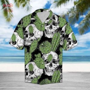 Cactus With Skull Hawaiian Shirt