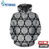 Calendar Aztec White Black Pattern 3D Hoodie