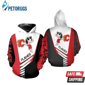 Calgary Flames Snoopy For Lover 3D Hoodie