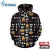 Camping Campfire Marshmallows 3D Hoodie