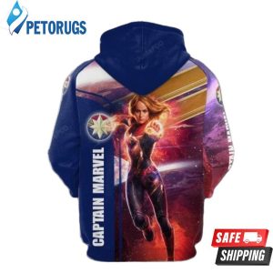 Captain Marvel 3D Hoodie