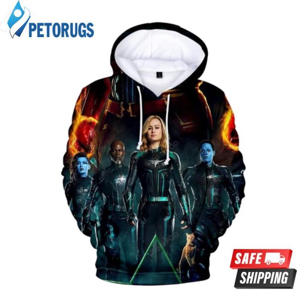 Captain Marvel Carol Danvers Csos901 3D Hoodie