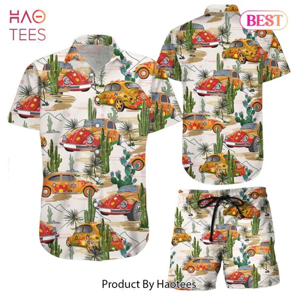 Car Hawaiian Shirt Hippie Car Trip Cactus Tropical Hawaii Shirt Tropical Themed Gifts