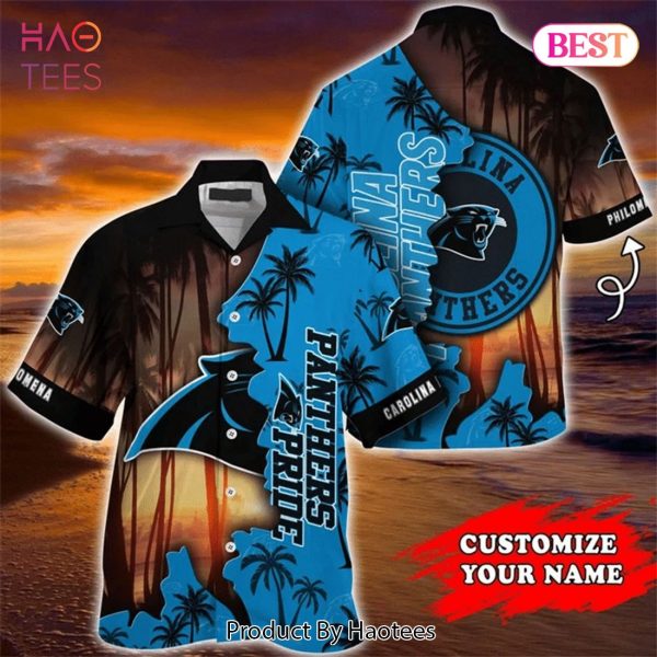 Carolina Panthers Hawaiian Shirt tropical island personalized