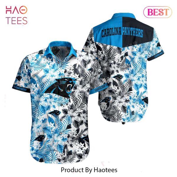 Carolina Panthers NFL Beach Shirt Graphic Floral Pattern Print This Summer Hawaiian Shirt