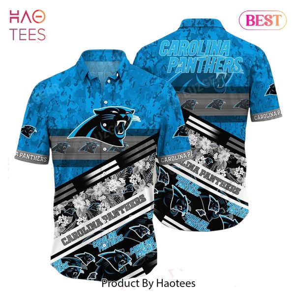 Carolina Panthers NFL Hawaiian Shirt Graphic Tropical Pattern 3D Printed Beach Shirt Summer Gift For Fans