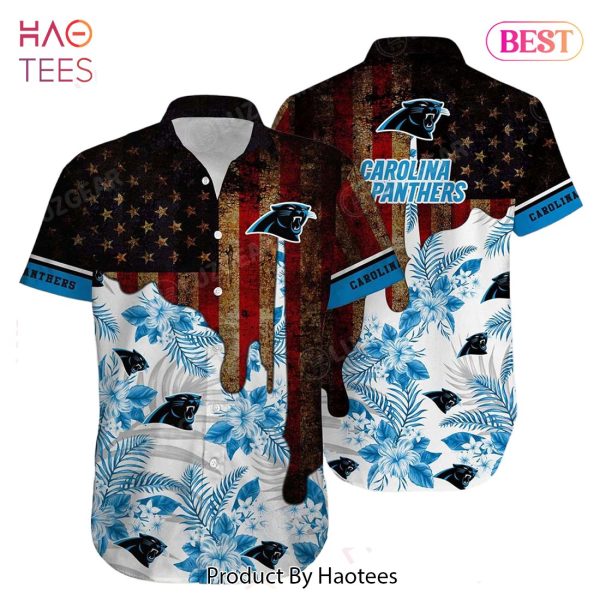 Carolina Panthers NFL Hawaiian Shirt Trends Summer Vintage US Flag Gift For Men Women